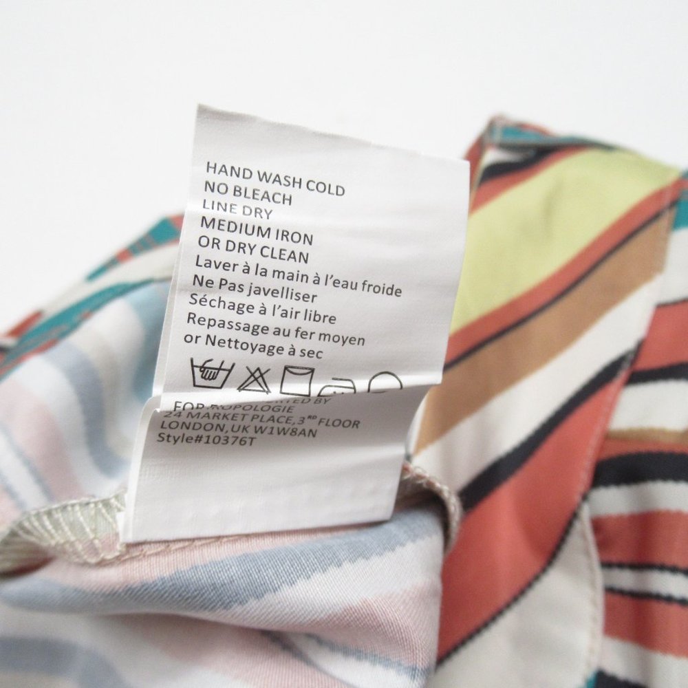 Anthropologie Tiny Camelia Pants Red Pinstripe Motif - Size 2 - Picture 11 of 12